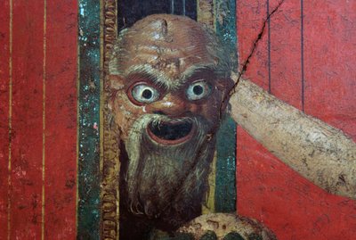Innvielsesritualer fra Dionysos-kulten, freskomaleri fra Villa Dei Misteri av Roman