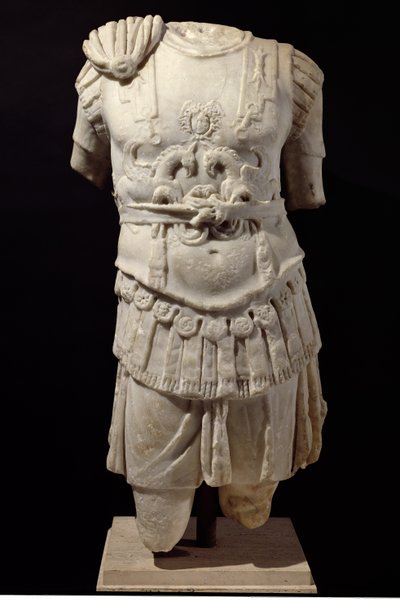 Loricate Torso, slutten av det 2. århundre e.Kr. (marmor) av Roman