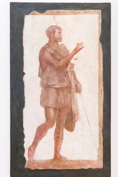 Mann med kappe, Pallavicini Rospigliosi-samling, rundt 200 e.Kr., inv 103420 (fersk) av Roman