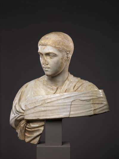 Marmor Portrait byste av Severus Alexander, 230-235 A.D. (marmor) av Roman