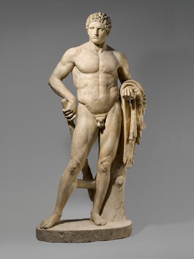 Marmorstatue av en ungdommelig Hercules, 69–96 e.Kr. (marmor) av Roman