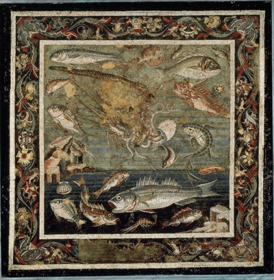 Marine liv (mosaikk av Roman