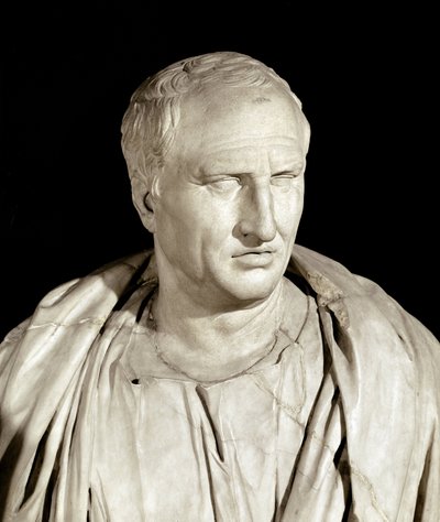 Portrett av den romerske statsmannen Ciceron (marmorskulptur, ca. 50 f.Kr.) av Roman
