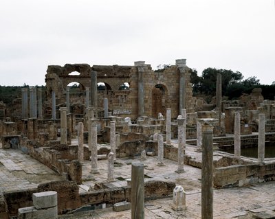 Offentlig bad bygget under keiser Hadrian, 2. århundre av Roman