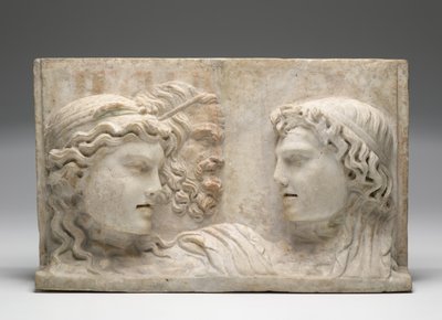 Relieff, ca. 100 f.Kr. - 100 e.Kr. (marmor) av Roman