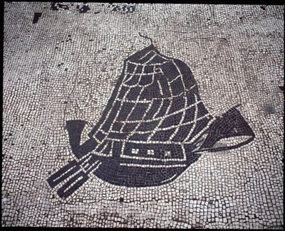 Romersk kunst: "Ship" Mosaic of the Seafarers Corporation, Place des Corporations av Roman