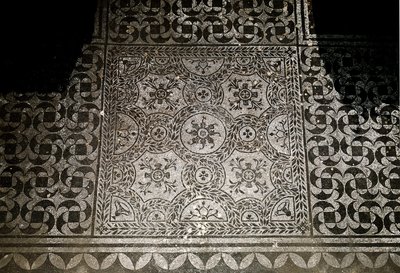 Romersk kunst: detalj av mosaikkene i bakken fra Villa Adriana (Villa d