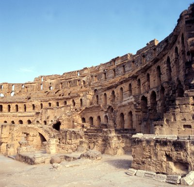 Roman Colosseum i El-Djem, Tunisia. av Roman