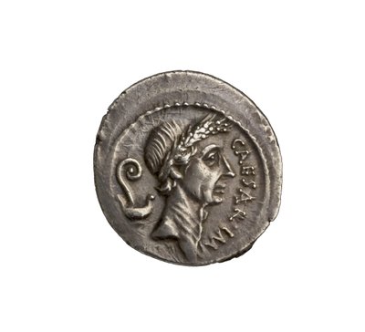 Romersk republikansk mynt fra Roma, 44 f.Kr. (sølv) av Roman