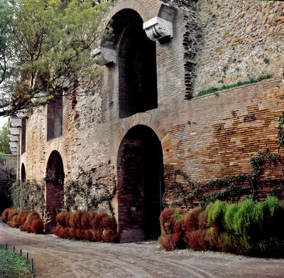 Romersk kunst: utsikt over domus aurea eller Doree House: keiserpalasset i det gamle Roma, bygget av Neron. Roma, Italia av Roman