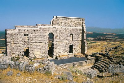 Ruinene av det romerske teateret, Acinipo, Ronda, Spania av Roman