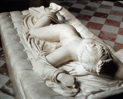 Sovende Hermafroditt (marmorskulptur, 2. århundre f.Kr.) av Roman