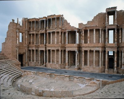 Scene av romersk teater, 2.-3. århundre av Roman