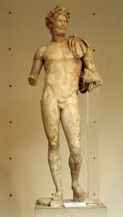Statue av keiser Hadrian (Adrien) - Arkeologisk museum i Vaison-la-Romaine, 2. århundre av Roman