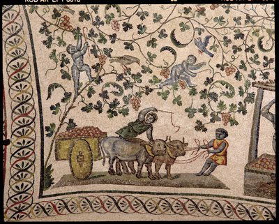 The Grape Harvest (mosaikk) av Roman