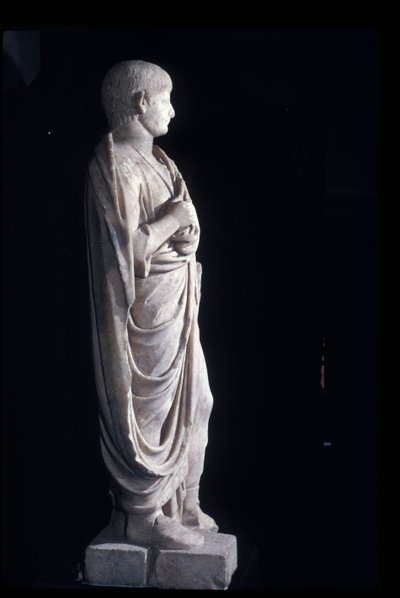Togate-statue av den unge Nero, ca. 50 AD (marmor) av Roman