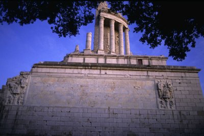 Trophy of Augustus på La Turbie. Romersk monument fra det 1. århundre. av Roman