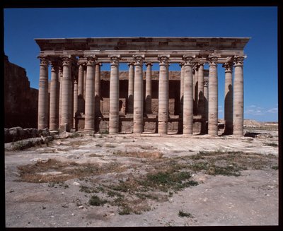 Utsikt over romersk tempel av Roman