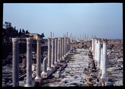 Utsikt over det arkeologiske stedet, 2.-4. århundre av Roman
