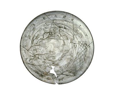 Wint Hill Bowl, gravert med en jaktscene, sannsynligvis fra Rheinland, romersk, 4. århundre (glass) av Roman