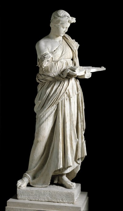 jomfruen av Anzio. Romersk marmorskulptur etter en gresk bronseoriginal fra 240-230 f.Kr. Tidlig 2. århundre f.Kr. Størrelse 174 cm Roma, Nasjonalt romersk museum av Roman