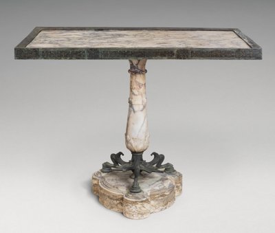 Marmor- og bronsebord av Roman Imperial Period