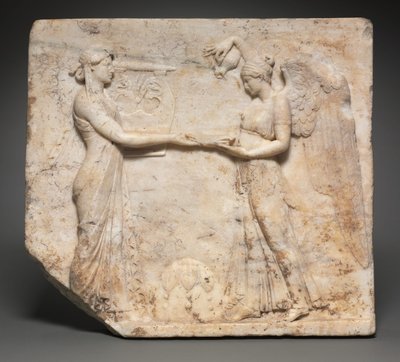 Relieff av Apollo med Nike, 27 BC-14 av Roman Imperial Period