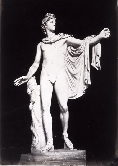 Apollo Belvedere, kopi av en gresk original fra 400-tallet f.Kr., før fjerning av tidligere restaureringer (marmor) av Roman Roman