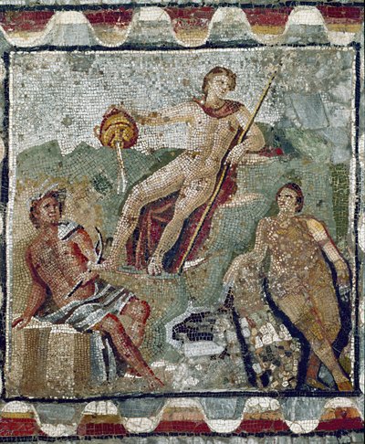 Akvatiske guder (mosaikk) av Roman Roman