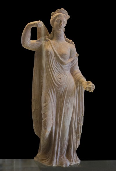 Art Hellas Afrodite av Genitrix-typen (1. århundre e.Kr.) terrakotta av Roman Roman