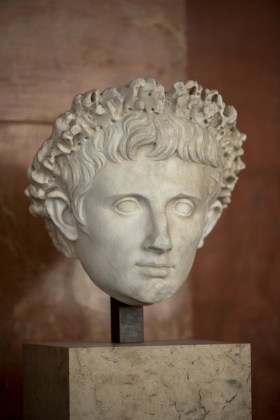 Art Rome Leder av keiser Augustus (63 f.Kr. - 14 e.Kr.) marmor av Roman Roman