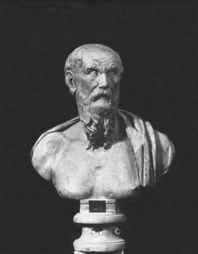 Byste av Diogenes (marmor) av Roman Roman