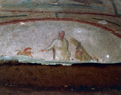 Dekorative freskomalerier i Priscilla, Roma (UNESCOs verdensarvliste av Roman Roman