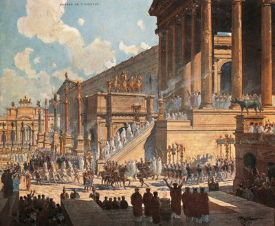 Frankrike, Paris, Forum Romanum av Roman Roman