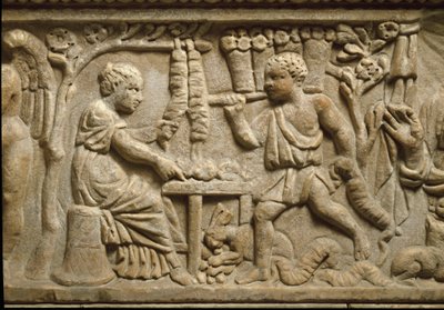 Representasjon av en produsent av kroner (relieff) av Roman Roman