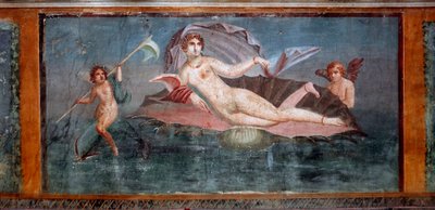Romersk kunst: "" Venus "" Freske av huset til Venus i konkylie 1. århundre Pompei, Italia - Romersk kunst: Venus. Freske fra House of Venus i Conch. 1. århundre. Pompeii, Italia av Roman Roman