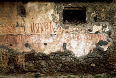 Romersk kunst: valginskripsjon på veggene (graffiti) på Via del 