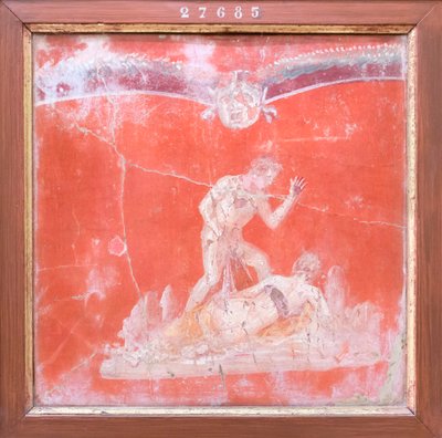 Satyr og nymfe, 50–79 e.Kr. (freske) av Roman Roman