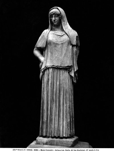 Statue av Hestia (marmor) av Roman Roman