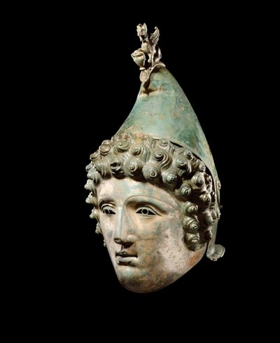Crosby Garrett-hjelmen, sent på 1.-2. århundre e.Kr. (bronse) (se også 871728-34, 482018, 396169 og 413094) av Roman Roman