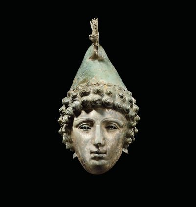 Crosby Garrett-hjelmen, sent på 1.-2. århundre e.Kr. (bronse) (se også 871729-34, 482018 og 413093-94) av Roman Roman