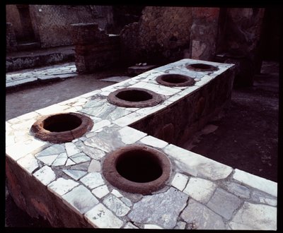 Thermopolium marmor teller, 5. århundre f.Kr. - 1. århundre e.Kr av Roman Roman