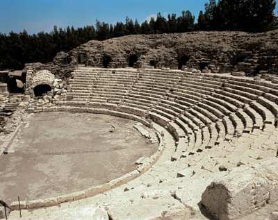 Utsikt over det romerske teateret i Scytopolis, 2. århundre f.Kr.-4. århundre e.Kr av Roman Roman