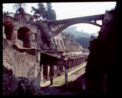 Utsikt over den østlige sonen av Herculaneum, 5. århundre f.Kr.-1. århundre e.Kr av Roman Roman