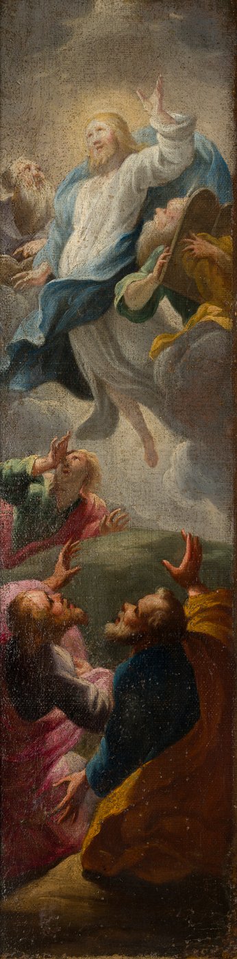 Kristus viser seg for sine disipler, ca. 1650-1750 (olje på lerret) av Roman School