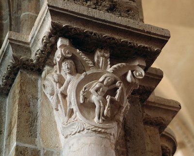 Libra (utskåret hovedstad) av Romanesque