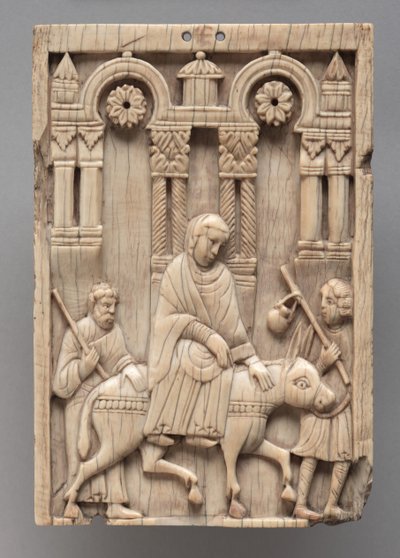 Plakett: Reisen til Betlehem, ca. 1100-1120 av Romanesque