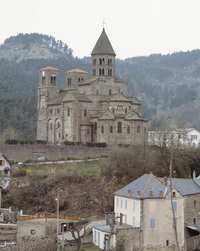 Utsikt over kirken av Romanesque