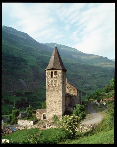 Utsikt over kirken av Romanesque