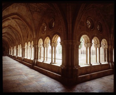 Utsikt over klosteret til Cathedrale Sainte Thecle (Sainte-Thecle) i Tarragona av Romanesque